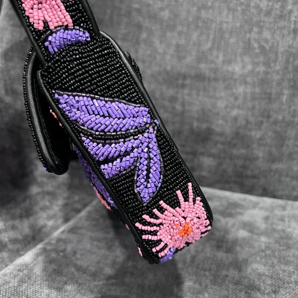 Staud Tommy Beaded Floral Shoulder Bag Quartz Acid - Picture 3 of 15